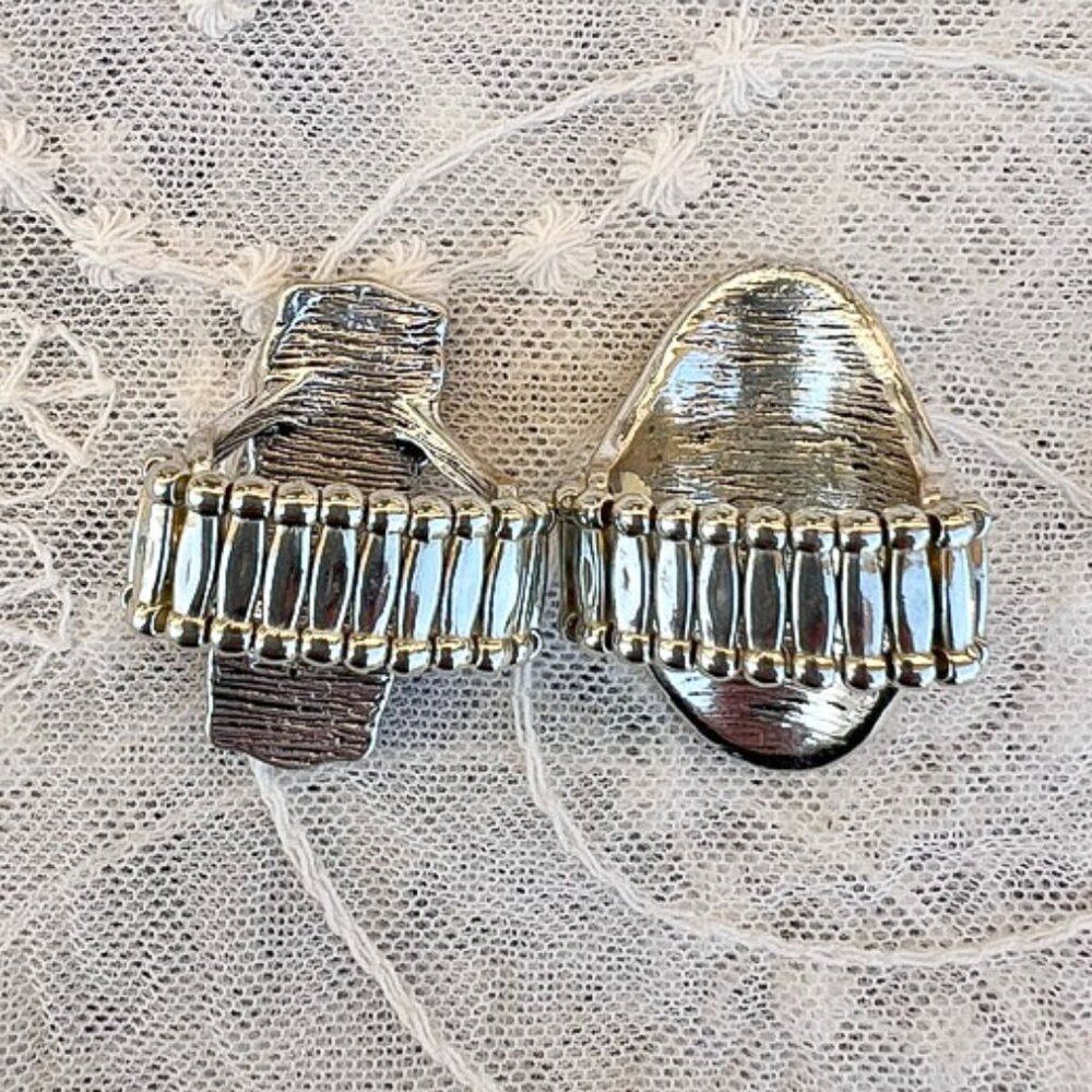 2 Southwestern Stretch Statement Rings ~9 & 9.75 Adjustable - Picture 5 of 9